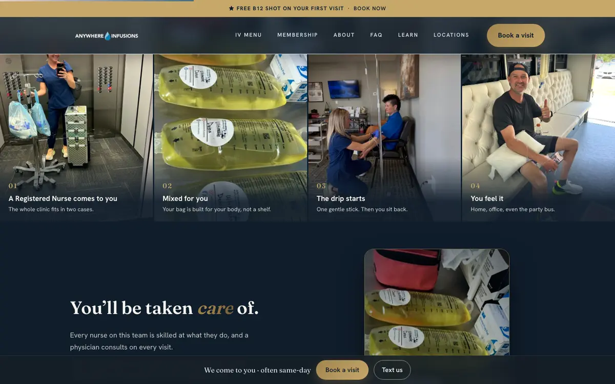 Inside the Anywhere Infusions site