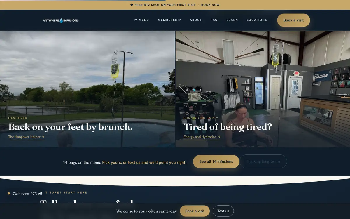 More of the Anywhere Infusions site